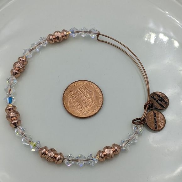 Alex and Ani Rose Gold Swarvoski Crystal Bracelet - Picture 5 of 7